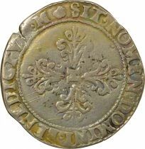 France 1/2 Silver Franc, in the name of Henry III - 1590 M Toulouse