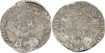 France 1/2 Teston, Charles IX - Arms 1566 & Aix en Provence - Silver - Mintage Tirage 1887 ex - Scarce