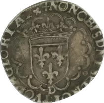 France 1/2 Teston François I (1515-1547) - 8ème type - Argent - Lyon