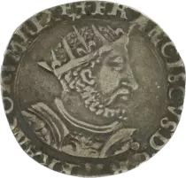 France 1/2 Teston Fran&ccedil;ois I (1515-1547) - Silver - Lyon