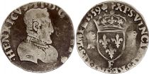 France 1/2 Teston Henri II - 1559 F Angers - Silver