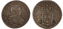 France 1/3 Ecu de France Louis XV - 1720 A Paris - Argent