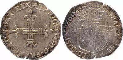 France 1/4 Ecu de Bearn - Henri IV - 1599