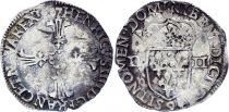 France 1/4 Ecu Henri IV - 1607  9 - Argent - Rennes