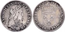 France 1/4 Ecu Louis XIII 2 em poinçon de Warin  - 1642 .A.