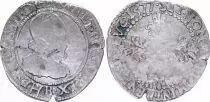France 1/4 Franc  Henri III Col Fraisé - Silver - 1577 B Rouen