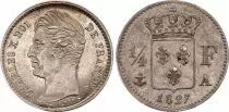 France 1/4 Franc Charles X - 1827 A Paris Argent