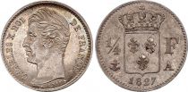 France 1/4 Franc Charles X - 1827 A Paris Silver