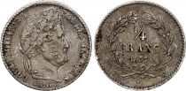 France 1/4 Franc Louis Philippe I - 1837 W Lille -  Silver