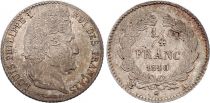 France 1/4 Franc Louis Philippe I - 1840 A Paris - Silver