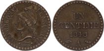 France 1 Cent - 1849-1851 - Dupré - 2nd Republic - A Paris