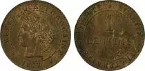 France 1 Cent Cérès - Third Republic - 1877 A - PCGS MS 64RB