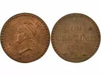 France 1 Centime, Dupr&eacute; - 1851 A Paris, sans acent