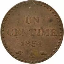 France 1 Centime, Dupr&eacute; - 1851 A Paris, sans acent