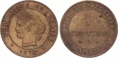 France 1 Centime Ceres - 1872 A Paris
