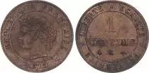 France 1 Centime Cérès - 1875 K Bordeaux - ancre