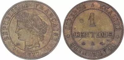 France 1 Centime Ceres - 1877 A Paris