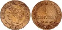 France 1 Centime Ceres - 1884 A Paris - Beam