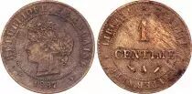 France 1 Centime Cérès - 1887 A Paris - Faisceau
