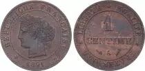 France 1 Centime Ceres - 1891 A Paris - Beam