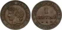 France 1 centime C&eacute;r&egrave;s - Troisi&egrave;me R&eacute;publique - 1877A