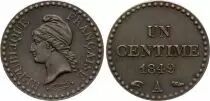 France 1 Centime Dupr&eacute; - 2th Republic - 1849 A