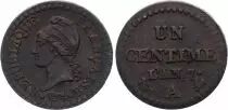 France 1 Centime Dupré - An 7 A Paris