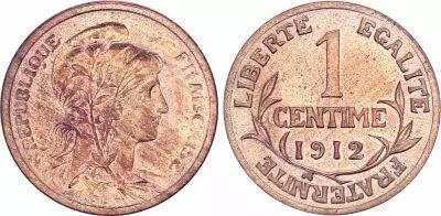 France 1 Centime Dupuis - 1912