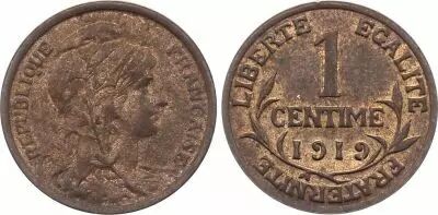 France 1 Centime Dupuis - 1919