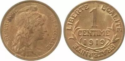 France 1 Centime Dupuis - 1919
