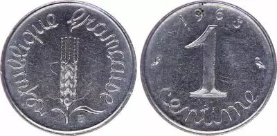 France 1 Centime Epi - 1963