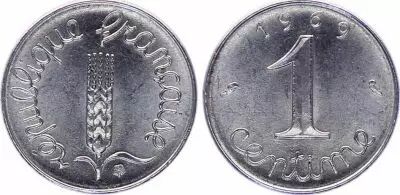 France 1 Centime Epi - 1969