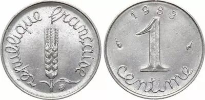 France 1 Centime Epi - 1983