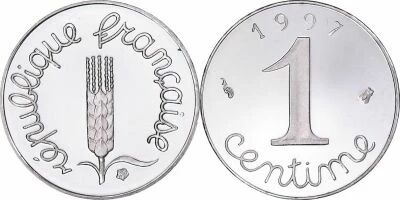 France 1 Centime Epi - 1997  - Proof