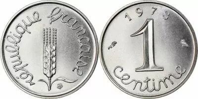 France 1 Centime Grain sprig - 1973 - UNC