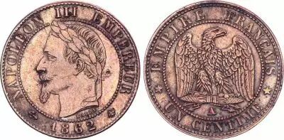 France 1 Centime Napoleon III - 1862 A Paris