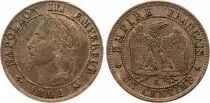 France 1 Centime Napoleon III - Laureate Head - 1862 K
