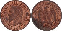 France 1 Centime Napoléon III - Tête Laurée -1862 BB - 5 e ex