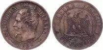 France 1 Centime Napol&eacute;on III - T&ecirc;te nue - 1854 A Paris