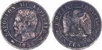 France 1 Centime Napoléon III - Tête nue - 1855 W Lille - Chien