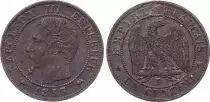 France 1 Centimes Napoleon III - Nude Head - 1853 D Lyon