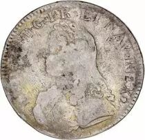 France 1 Ecu Louis XV crowned round arms of France with sprays - S Reims