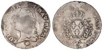 France 1 Ecu Louis XV Old head - 1772 Q Perpignan