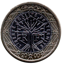 France 1 euro - France 2001