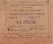 France 1 F Evin-Malmaison - 30/12/1914