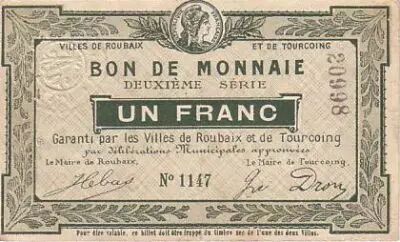 France 1 F Roubaix-Tourcoing Sans cachet