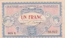 France 1 Franc  - Chamber of Commerce  - Marseille - 05-06-1917 - Serial R