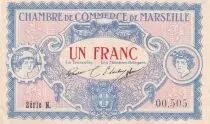 France 1 Franc  - Chambre de Commerce - Marseille -  05-06-1917 - Série N
