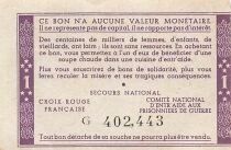 France 1 Franc - Bon de Solidarit&eacute; - P&eacute;tain - ND (1940-1944)