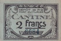 France 1 Franc - Cantine - Dépôt de prisonniers de guerre Fort du Murier